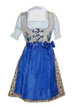 Bavarian Midi Dirndl in Dodger Blue