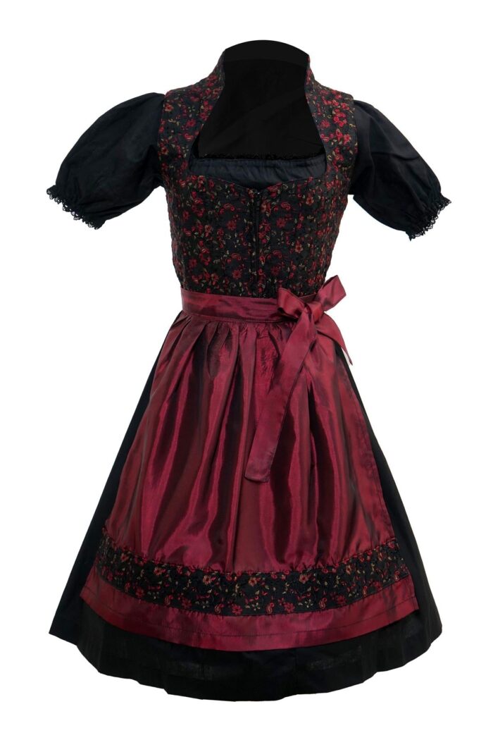 Elegant Elsa Maroon Dirndl Dress