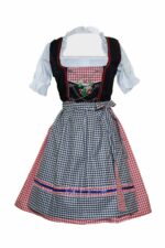 Dirndl Princess Kirsche Schwarz - Elegance & Tradition