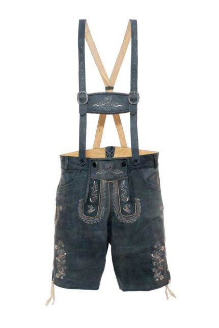 Elegant Black Lederhosen for Men