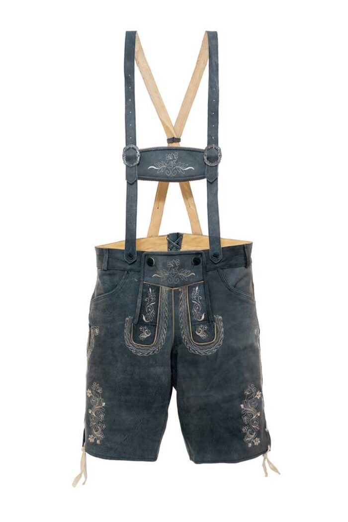 Elegant Black Lederhosen for Men