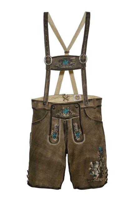 Elegant Tannene-Brown Deer Leather Lederhosen