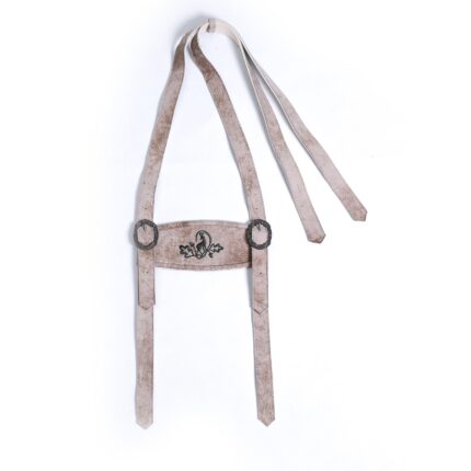 Classic Bone White Premium Lederhosen Suspenders