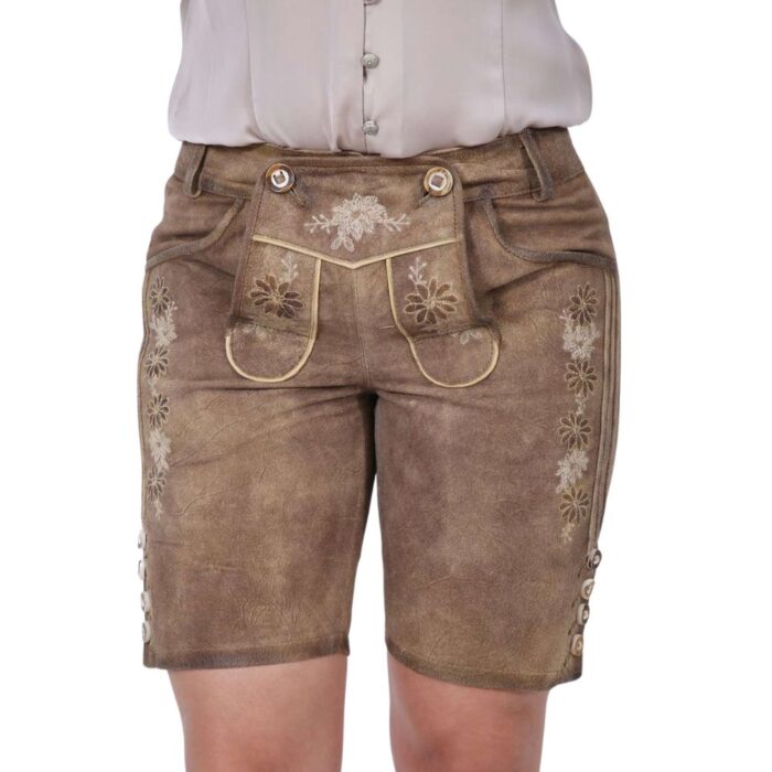 Alpine Charm Women's Lederhosen - Handcrafted Bavarian Style