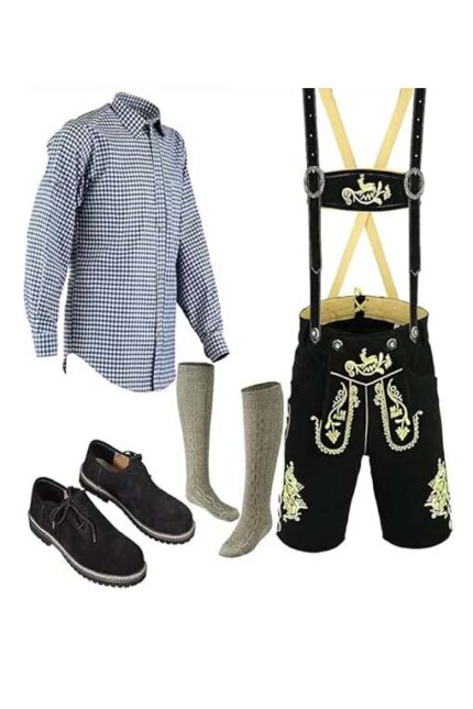 Authentic Bavarian Traditional Men's Lederhosen Sets