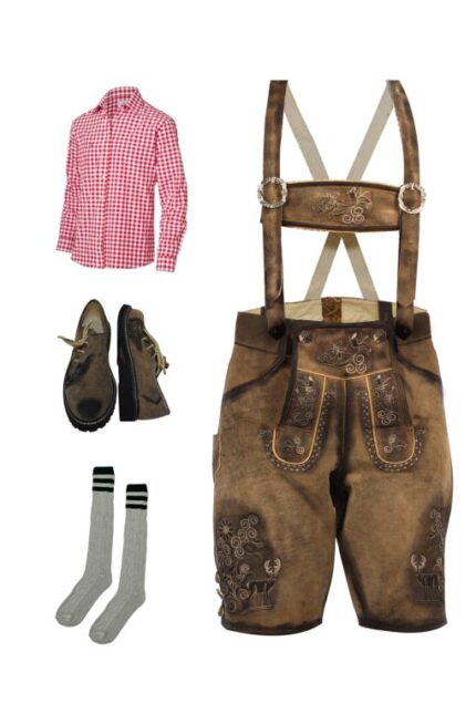 Authentic Oktoberfest Lederhosen Outfit Set
