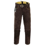 Authentic Long Brown Lederhosen for Men