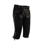 Bavarian Men's Leatherhosen Black