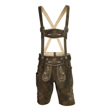 Bavarian Men's Trachten Lederhosen in Brown