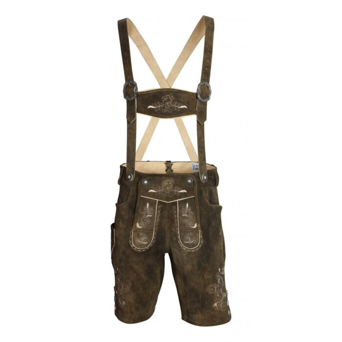 Bavarian Men's Trachten Lederhosen in Brown