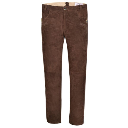 Bavarian Men's Traditional Dark Brown Lederhosen