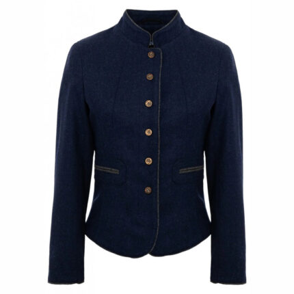 Blue Traditional Wool Dirndl Jacket