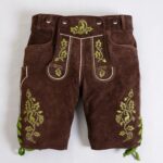 Authentic Alpine Lederhosen in Walnut Brown