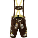 Brown Lederhosen for Men – Oktoberfest Shorts
