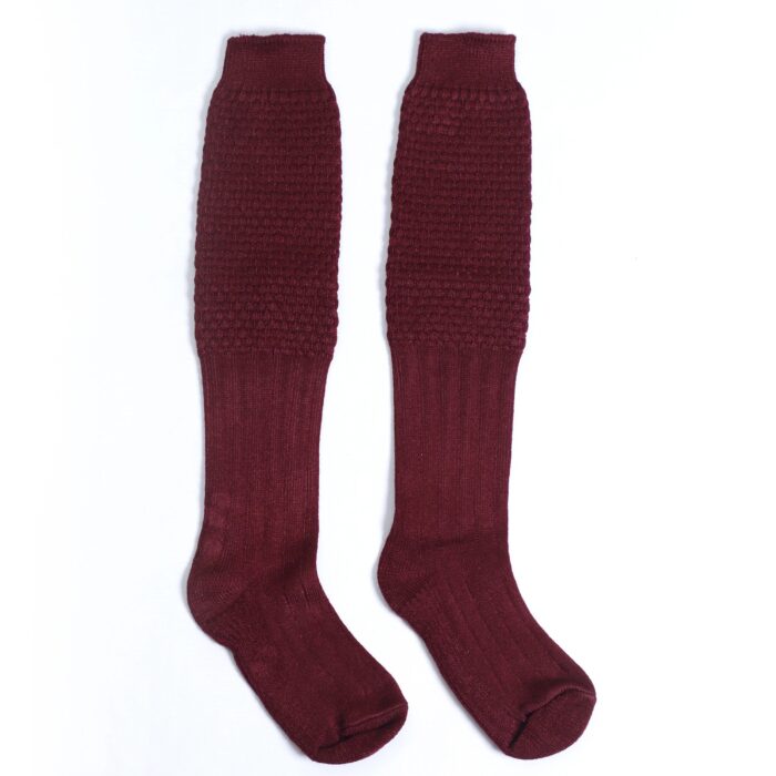 Dunkelrotes Oktoberfest Trachtensocken Set