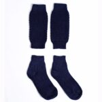 Comfortable Folk Style Socks for Men in Blue