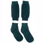 Dark Green Elegant Trachten Socks with Bavarian Charm