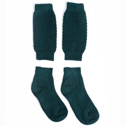 Dark Green Elegant Trachten Socks with Bavarian Charm