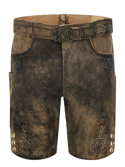 Authentic Marburg Hesse Lederhosen - Handcrafted Bavarian Style
