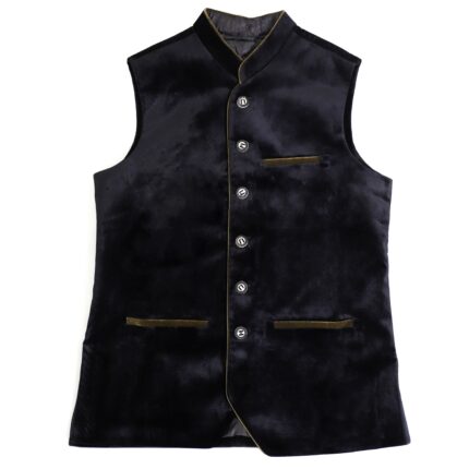 Exquisite Black Men's Vest for Timeless Style