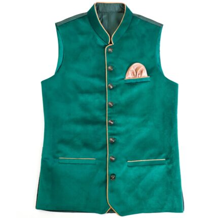 Charismatic Green Bavarian Lederhosen Luxury Vest