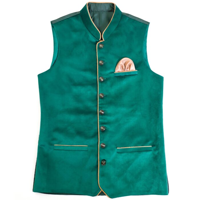 Charismatic Green Bavarian Lederhosen Luxury Vest