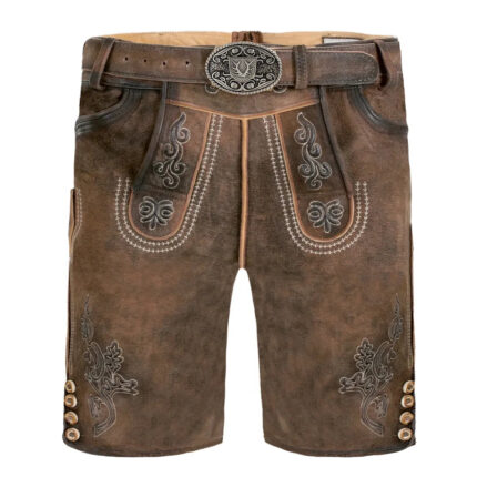 Brown Bavarian Lederhosen for Men