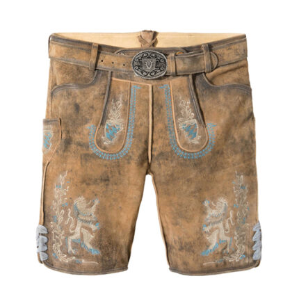 Bavarian Lederhosen for Men - Golden Accents