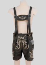 Men's Bavarian Lederhosen in Elegant Black