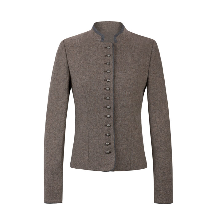 Bavarian Women's Dirndl Jacket Dark Brown