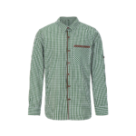 Bavarian Classic Men's Checkered Shirt in Green