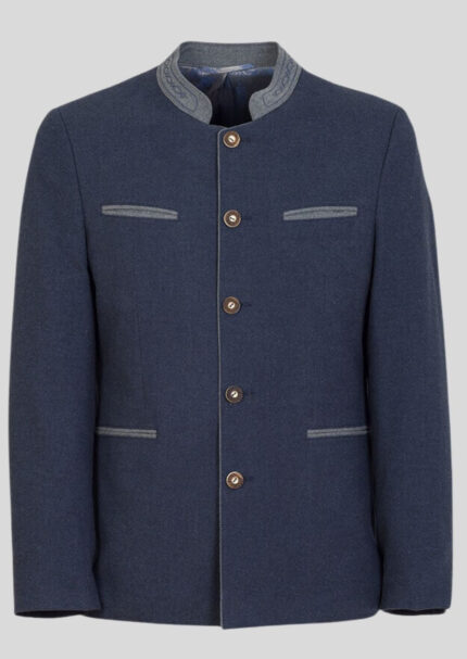 Elegant Navy Blue Trachten Coat – Classic German Heritage