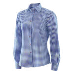 Bavarian Trachten Blouse for Women - Checkered Pattern