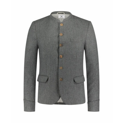 Men's Dark Gray Trachten Coat for Oktoberfest