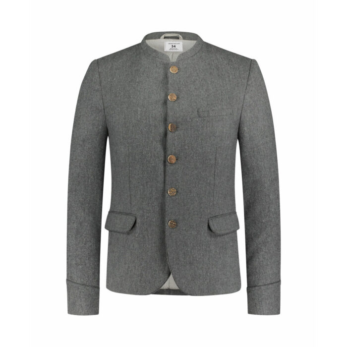 Men's Dark Gray Trachten Coat for Oktoberfest