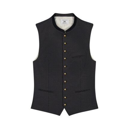 Bavarian Traditional Vest for Men in Black